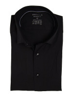 Camisa Marvelis MODERN FIT PERFORMANCE negro con cuello Kent moderno de corte moderno