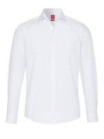 Camicia Pure SLIM FIT UNI POPELINE bianco con cutaway collar in taglio stretto