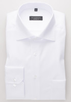 Camicia Eterna COMFORT FIT TWILL bianco con Kent classico collar in taglio classico
