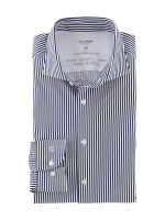 Olymp shirt LEVEL 5 JERSEY dark blue with Modern Kent collar in narrow cut