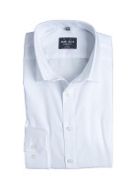 Camisa Marvelis SUPER SLIM UNI POPELINE blanco con cuello Kent de corte súper estrecho