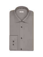 Seidensticker shirt MODERN STRUCTURE grey with Business Kent collar in modern cut