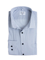 Camisa Marvelis MODERN FIT UNI POPELINE blanco con cuello Nuevo Kent de corte moderno