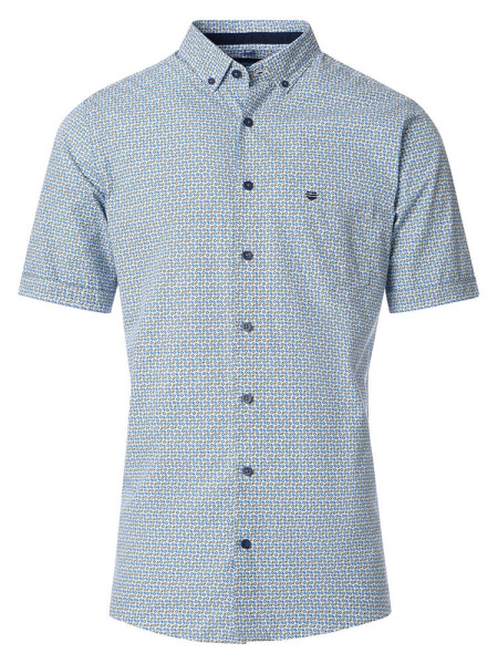 Redmond overhemd COMFORT FIT PRINT groen met Button Down-kraag in klassieke snit