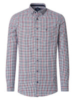 Camisa Redmond COMFORT FIT FINO OXFORD rojo con cuello Button Down de corte clásico