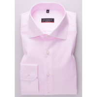 Camicia Eterna MODERN FIT TWILL rosa con Kent classico collar in taglio moderno