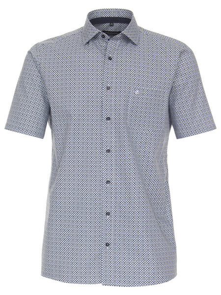 CasaModa shirt COMFORT FIT PRINT light blue with Kent collar in classic cut