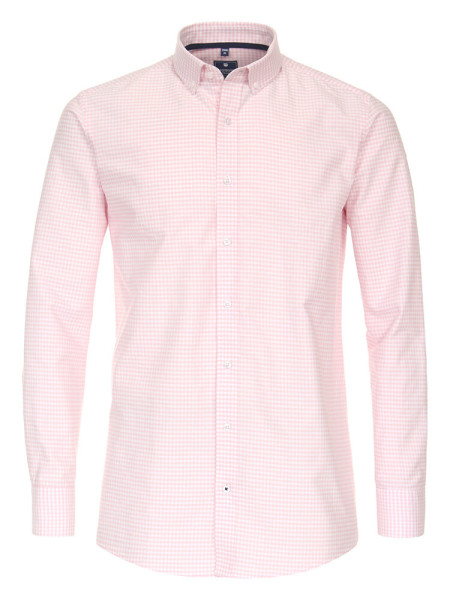 Redmond shirt REGULAR FIT FINE OXFORD pink with Button Down collar in classic cut