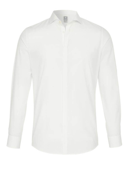 Camicia Pure EXTRA SLIM UNI STRETCH beige con cutaway collar in taglio super stretta