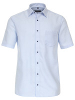 Camisa CasaModa COMFORT FIT ESTRUCTURA azul claro con cuello Kent de corte clásico