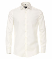 Venti overhemd MODERN FIT TWILL beige met Kent-kraag in moderne snit