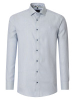 Camicia Venti MODERN FIT STRUTTURA azzurro con Kent collar in taglio moderno