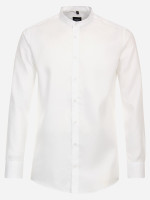 Camisa Venti MODERN FIT UNI POPELINE blanco con cuello Cuello alto de corte moderno