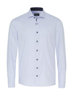 Camisa Pure MODERN FIT ESTRUCTURA azul claro con cuello cutaway de corte moderno