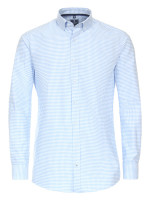 Redmond Hemd REGULAR FIT FEIN OXFORD hellblau mit Button Down Kragen in klassischer Schnittform