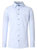 Redmond shirt MODERN FIT TWILL light blue with Kent collar in modern cut