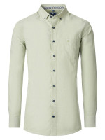 Camisa Redmond COMFORT FIT FINO OXFORD verde con cuello Button Down de corte clásico