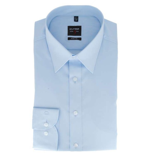 OLYMP Level Five body fit shirt light blue 609064-10 | MENSONO