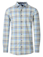 Camisa Redmond COMFORT FIT FINO OXFORD verde con cuello Kent de corte clásico