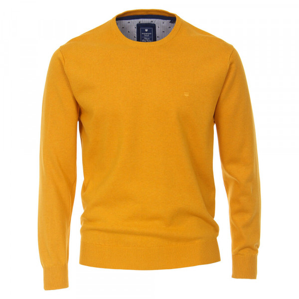 Pullover Redmond giallo in taglio classico