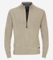 Cardigan Redmond REGULAR FIT TEJIDO beige con cuello Cuello alto de corte clásico