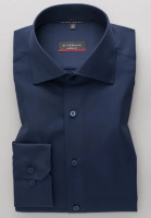 Camicia Eterna MODERN FIT TWILL blu scuro con Kent classico collar in taglio moderno