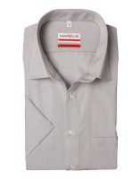 Camicia Marvelis MODERN FIT CHAMBRAY grigio con Nuovo Kent collar in taglio moderno