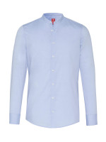 Camicia Pure SLIM FIT UNI STRETCH azzurro con Colletto stand-up collar in taglio stretto