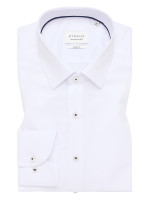 Camicia Eterna SLIM FIT NATTÉ bianco con Kent collar in taglio stretto