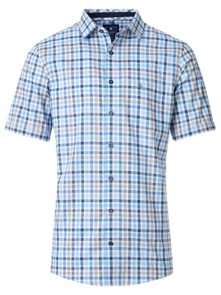 Camisa Redmond COMFORT FIT FINO OXFORD azul claro con cuello Kent de corte clásico