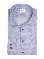 Camicia Marvelis MODERN FIT UNI POPELINE azzurro con Nuovo Kent collar in taglio moderno