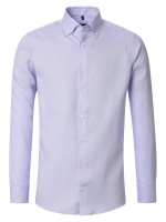 Camisa Venti MODERN FIT FINO OXFORD lila con cuello Button Down de corte moderno