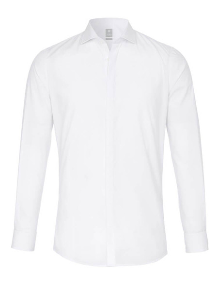 Camisa Pure EXTRA SLIM UNI STRETCH blanco con cuello cutaway de corte súper estrecho