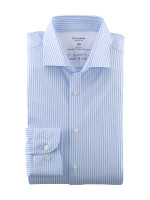 Camisa Olymp LEVEL 5 JERSEY azul claro con cuello Kent moderno de corte estrecho