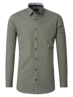 Camicia Venti BODY FIT UNI STRETCH verde con Kent collar in taglio stretto