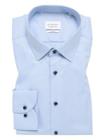 Camicia Eterna SLIM FIT UNI STRETCH azzurro con Kent collar in taglio stretto