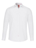 Pure shirt SLIM FIT UNI STRETCH white with Kent collar in narrow cut