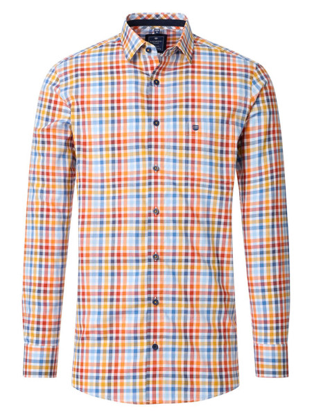 Camisa Redmond COMFORT FIT FINO OXFORD amarillo con cuello Kent de corte clásico