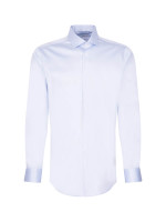 Seidensticker shirt MODERN SATEEN light blue with New Kent collar in modern cut