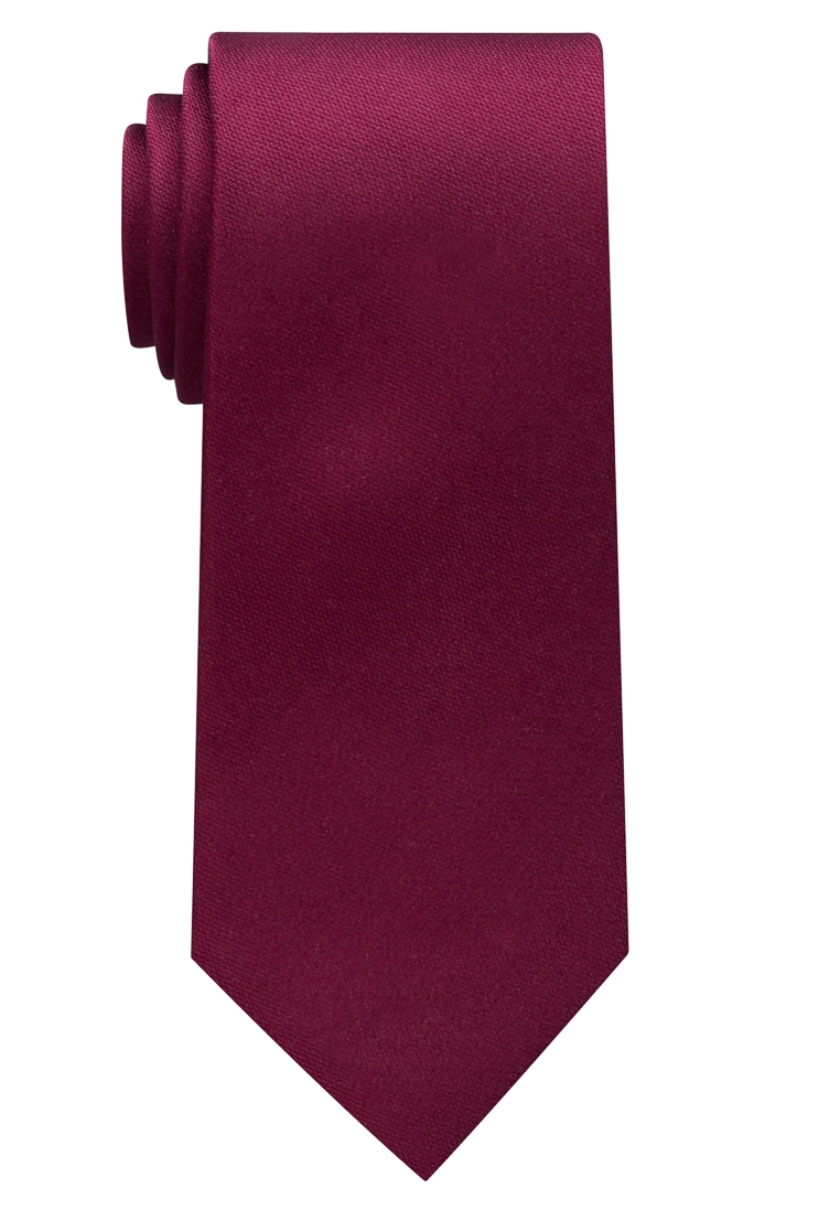 Eterna Krawatte MENSONO | dunkelrot 9024-58 unifarben