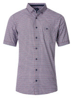 Camisa Redmond COMFORT FIT PRINT rojo con cuello Button Down de corte clásico