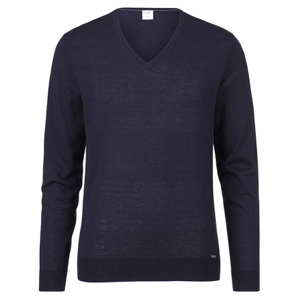 OLYMP jumper dark blue in narrow cut