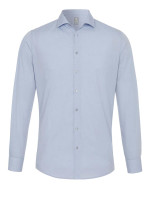 Camisa Pure EXTRA SLIM UNI STRETCH azul claro con cuello cutaway de corte súper estrecho