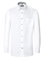 Camicia Redmond COMFORT FIT TWILL bianco con Kent collar in taglio classico