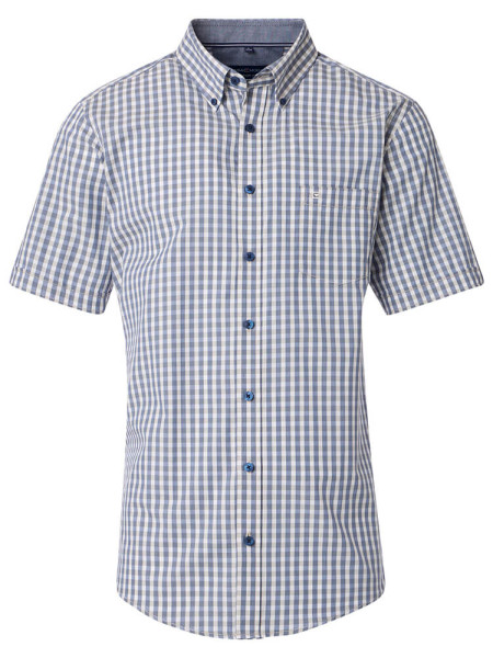 Camisa CasaModa COMFORT FIT EASY CARE azul claro con cuello Button Down de corte clásico