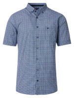 Redmond overhemd COMFORT FIT PRINT antraciet met Button Down-kraag in klassieke snit