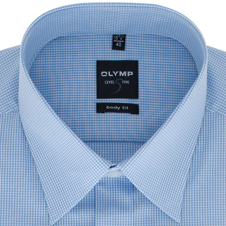 Olymp Level Five Body Fit Shirt Light Blue 11 Mensono