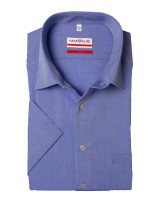 Camicia Marvelis MODERN FIT CHAMBRAY blu medio con Nuovo Kent collar in taglio moderno