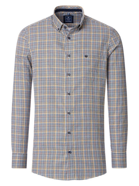 Camisa Redmond COMFORT FIT FINO OXFORD amarillo con cuello Button Down de corte clásico