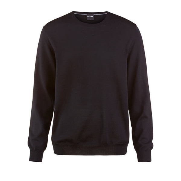 Pull OLYMP noir en coupe moderne